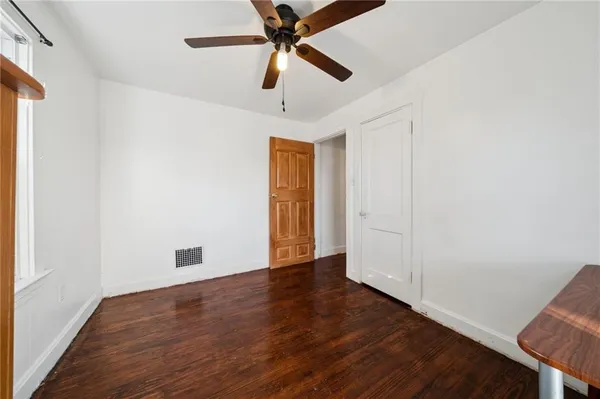 wooden floor in an empty room