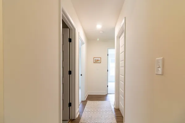 a view of a hallway with a elevator