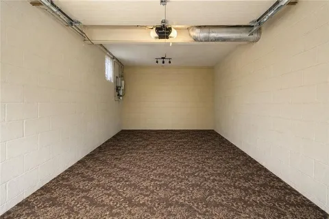 a view of a hallway with a small space