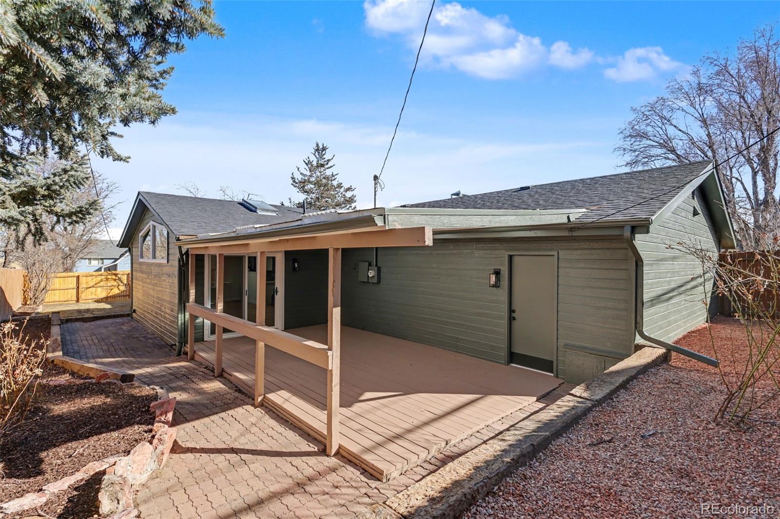 1002 Milky Way Colorado Springs, CO 80905 - Photo 34 of 39 a view of a house with a small space and wooden fence