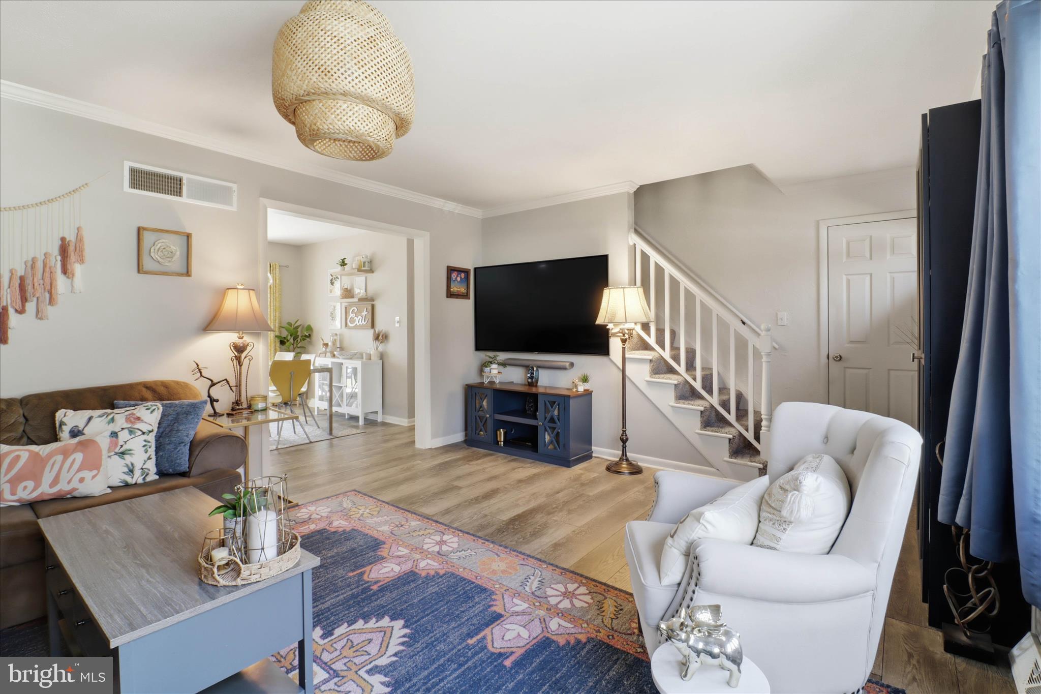 213 Skylark Road Lititz, PA 17543 - Photo 3 of 54 a living room with fireplace furniture and a flat screen tv