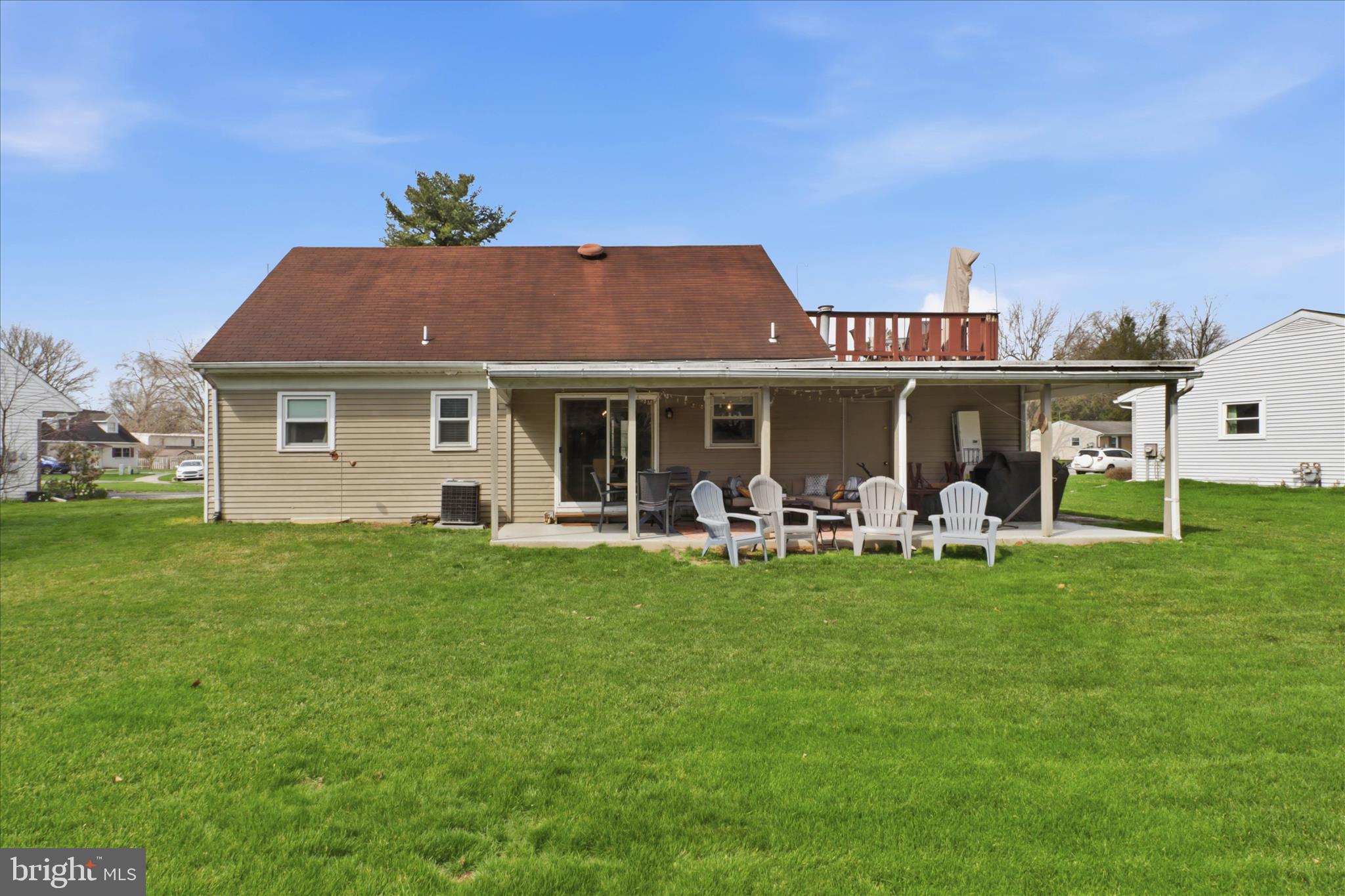 213 Skylark Road Lititz, PA 17543 - Photo 49 of 54 a front view of a house with backyard garden and outdoor seating