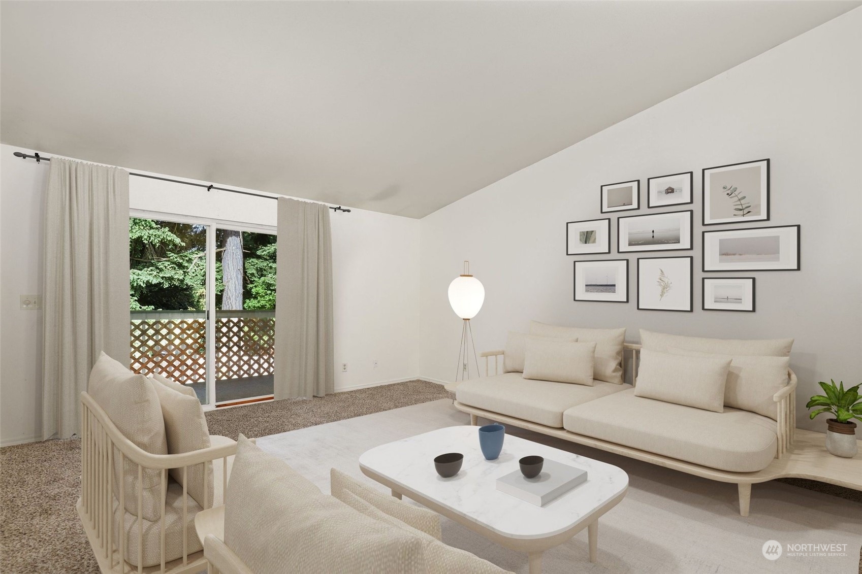1830 South 336th Street, Unit C201 Federal Way, WA 98003 - Photo 5 of 30 a living room with furniture and a large window