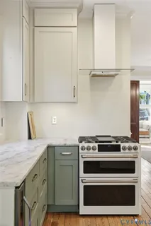 a close view of kitchen cabinets and a sink