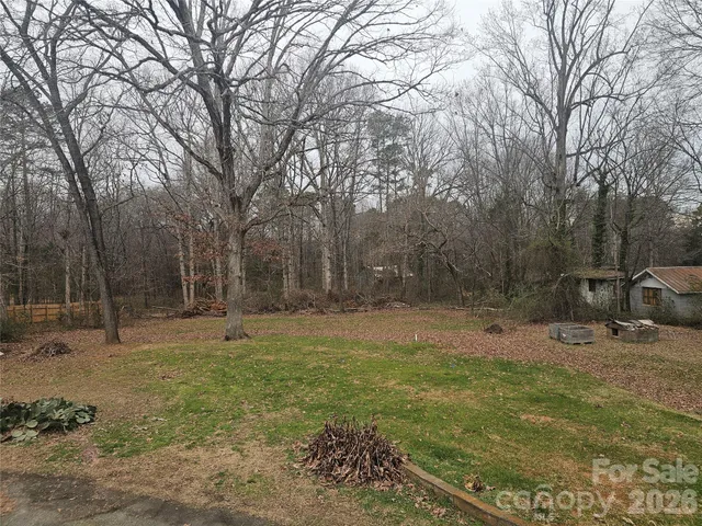 a view of a outdoor space with a tree