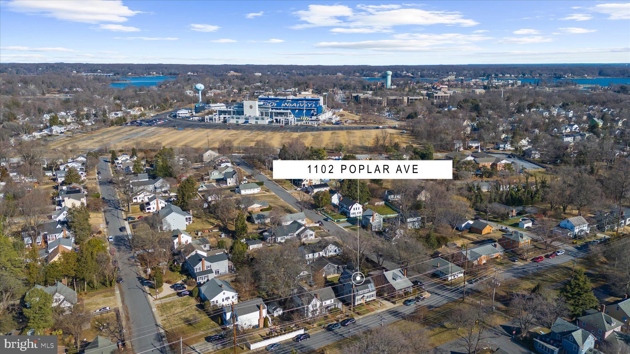 1102 Poplar Avenue Annapolis, MD 21401 - Photo 116 of 125 an aerial view of residential building with parking and city view