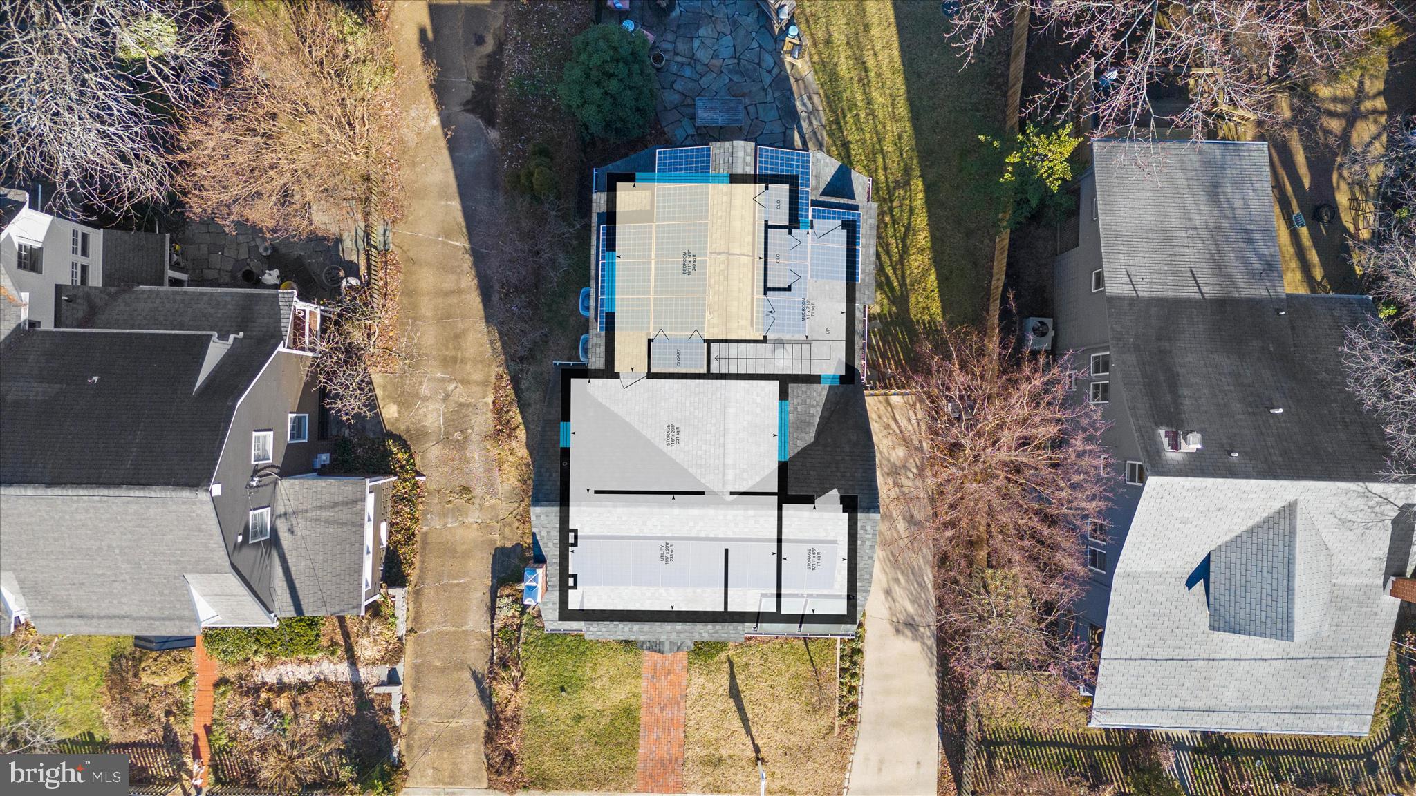 1102 Poplar Avenue Annapolis, MD 21401 - Photo 120 of 125 an aerial view of residential house with outdoor space and parking