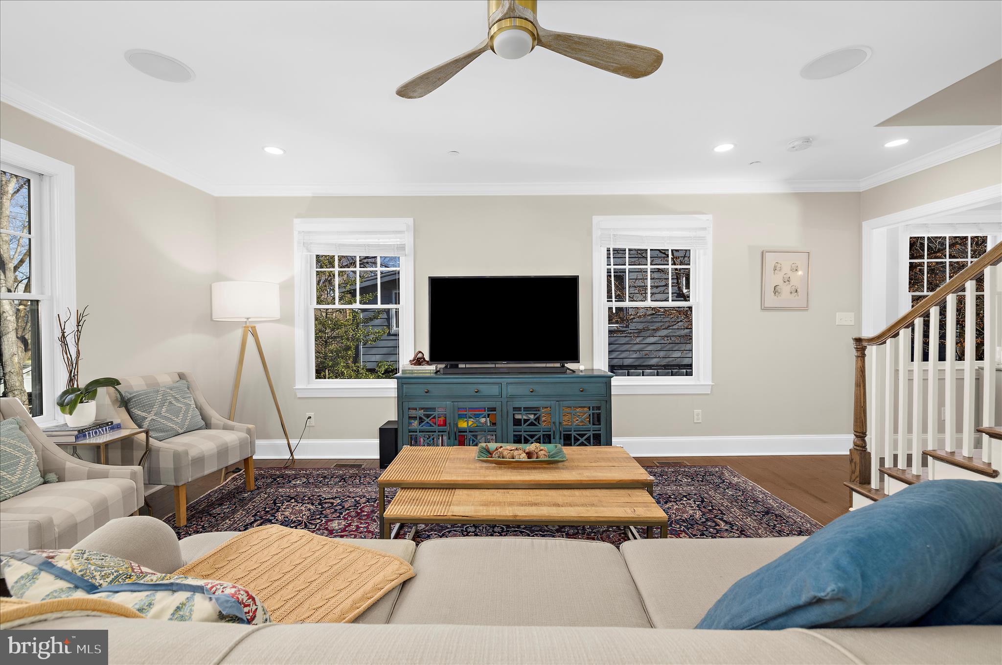1102 Poplar Avenue Annapolis, MD 21401 - Photo 22 of 125 a living room with furniture and a flat screen tv