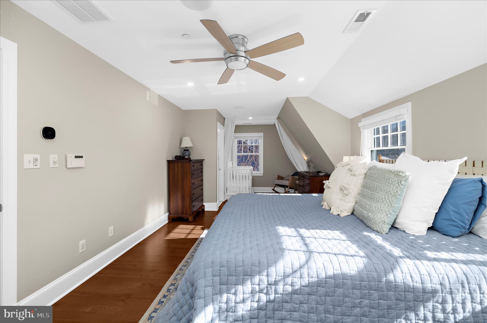 1102 Poplar Avenue Annapolis, MD 21401 - Photo 31 of 125 a bed room with a bed and a ceiling fan