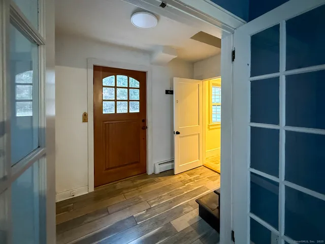 a view of front door