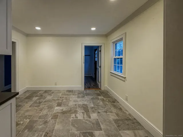 a view of hallway with window