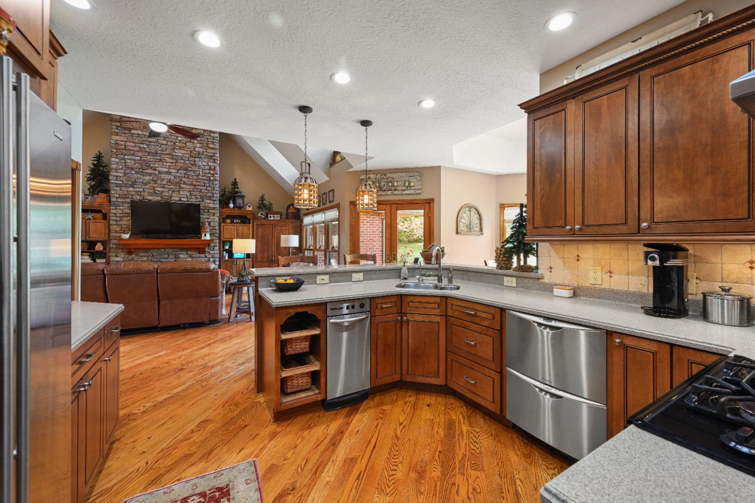 12656 Asche Road Sunman, IN 47041 - Photo 19 of 82 Open concept keeps the cook part of the conversation