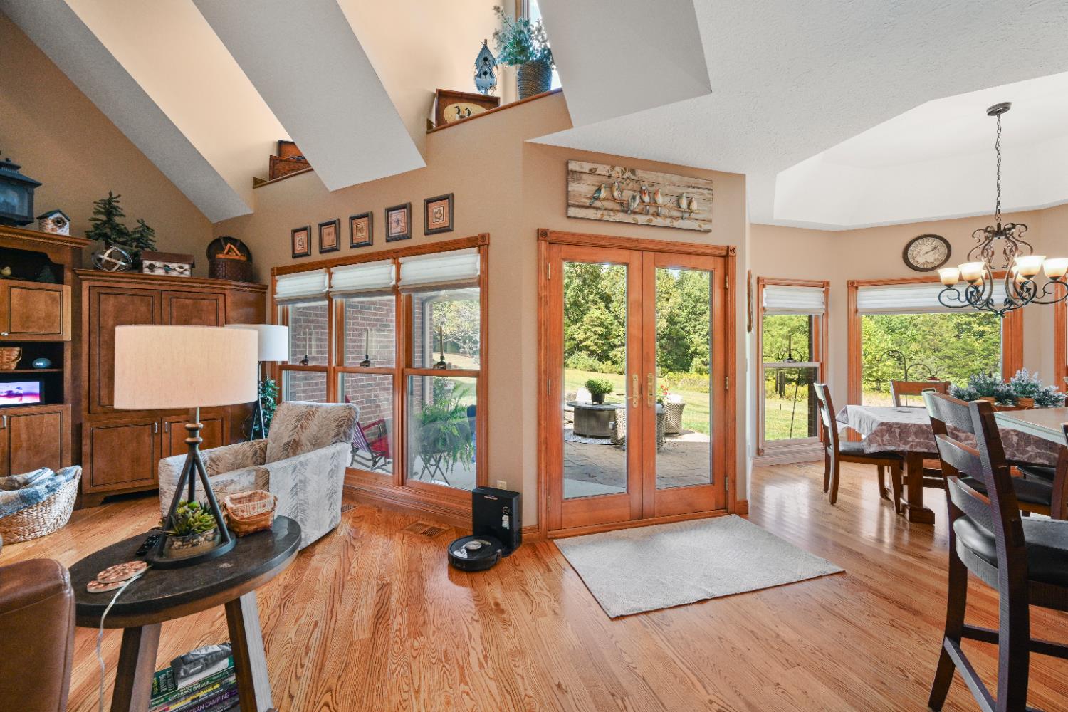 12656 Asche Road Sunman, IN 47041 - Photo 23 of 82 Glass doors lead out to the covered patio