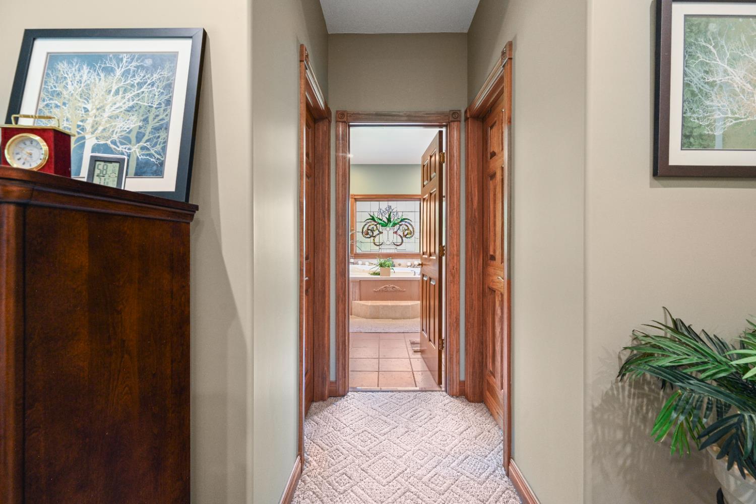 12656 Asche Road Sunman, IN 47041 - Photo 33 of 82 A hallway leads from the Master Bedroom past His & Hers walk-in closets to the mega-bath at the rear of the home