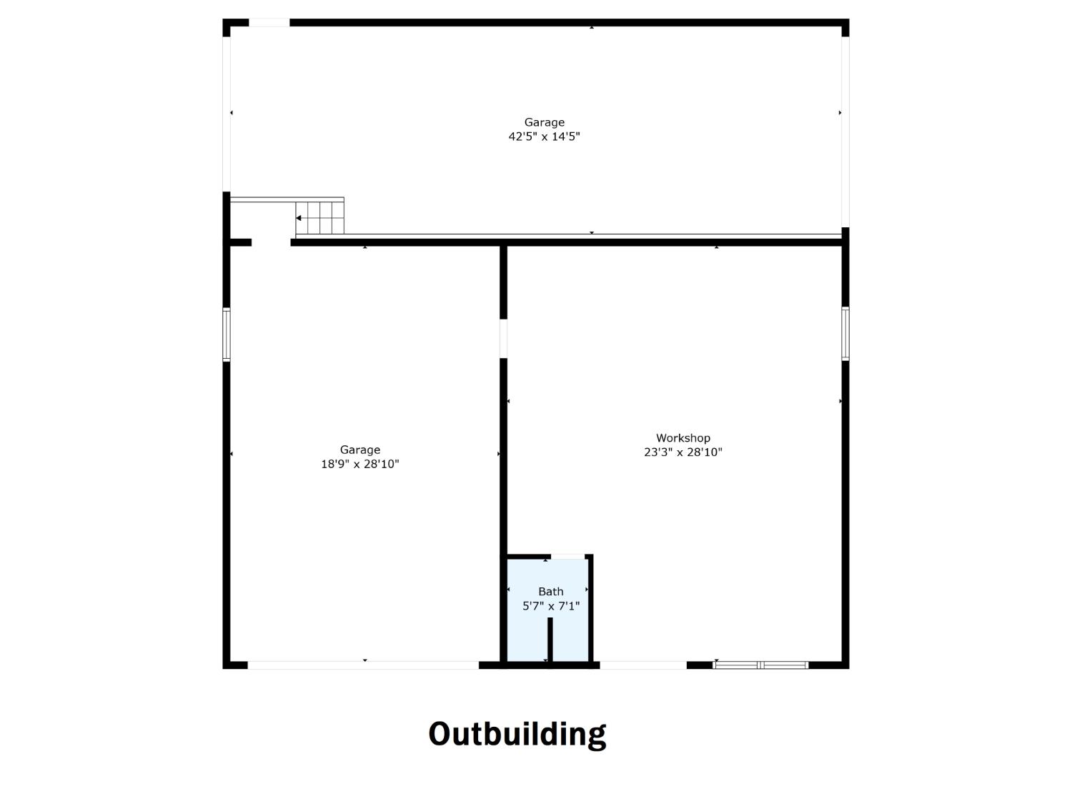 12656 Asche Road Sunman, IN 47041 - Photo 82 of 82 Floorplan of the outbuilding