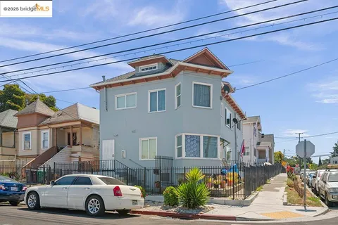a car parked in front of a building
