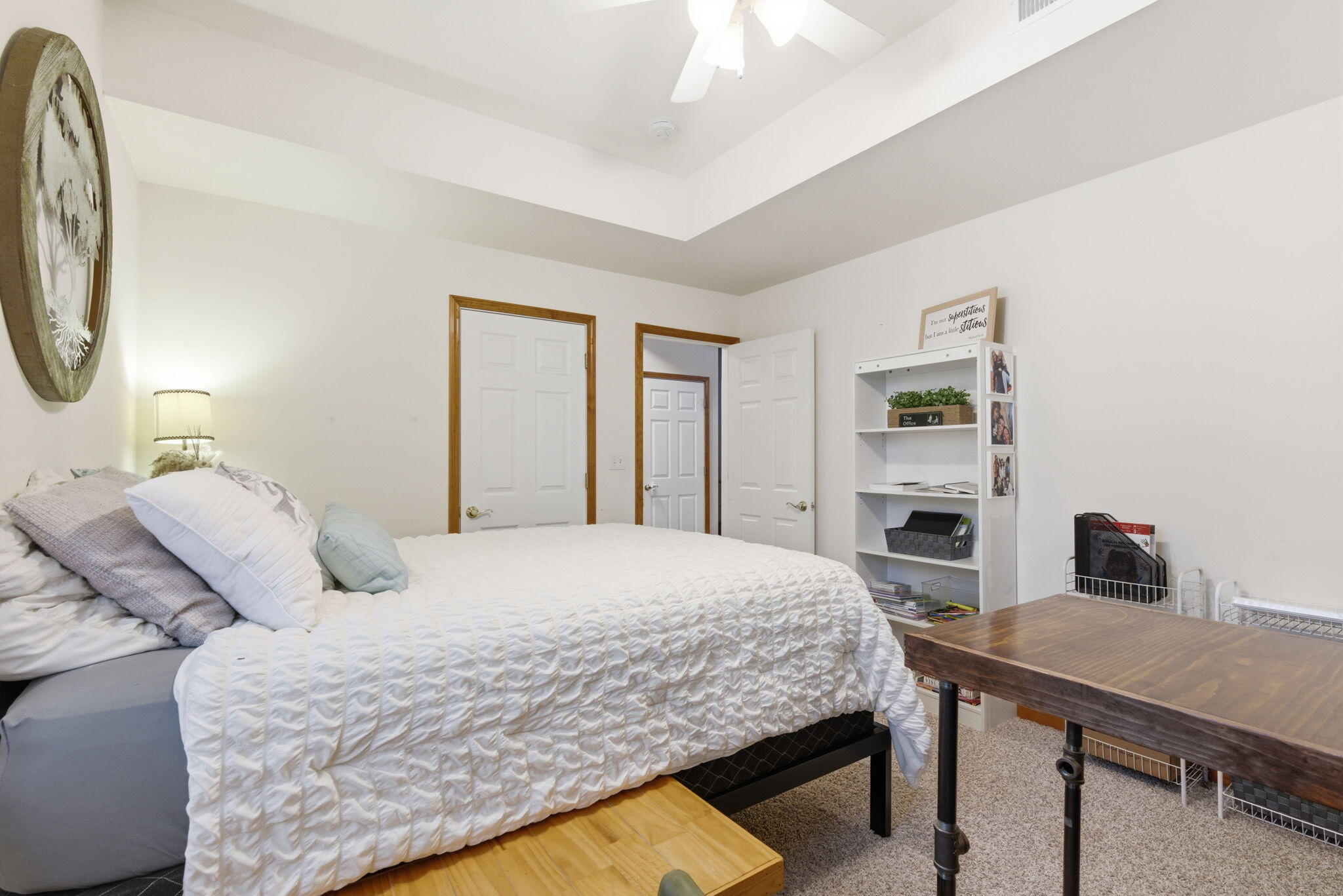 2726 North Goldring Road La Porte, IN 46350 - Photo 20 of 34 a bedroom with a bed and a table in it