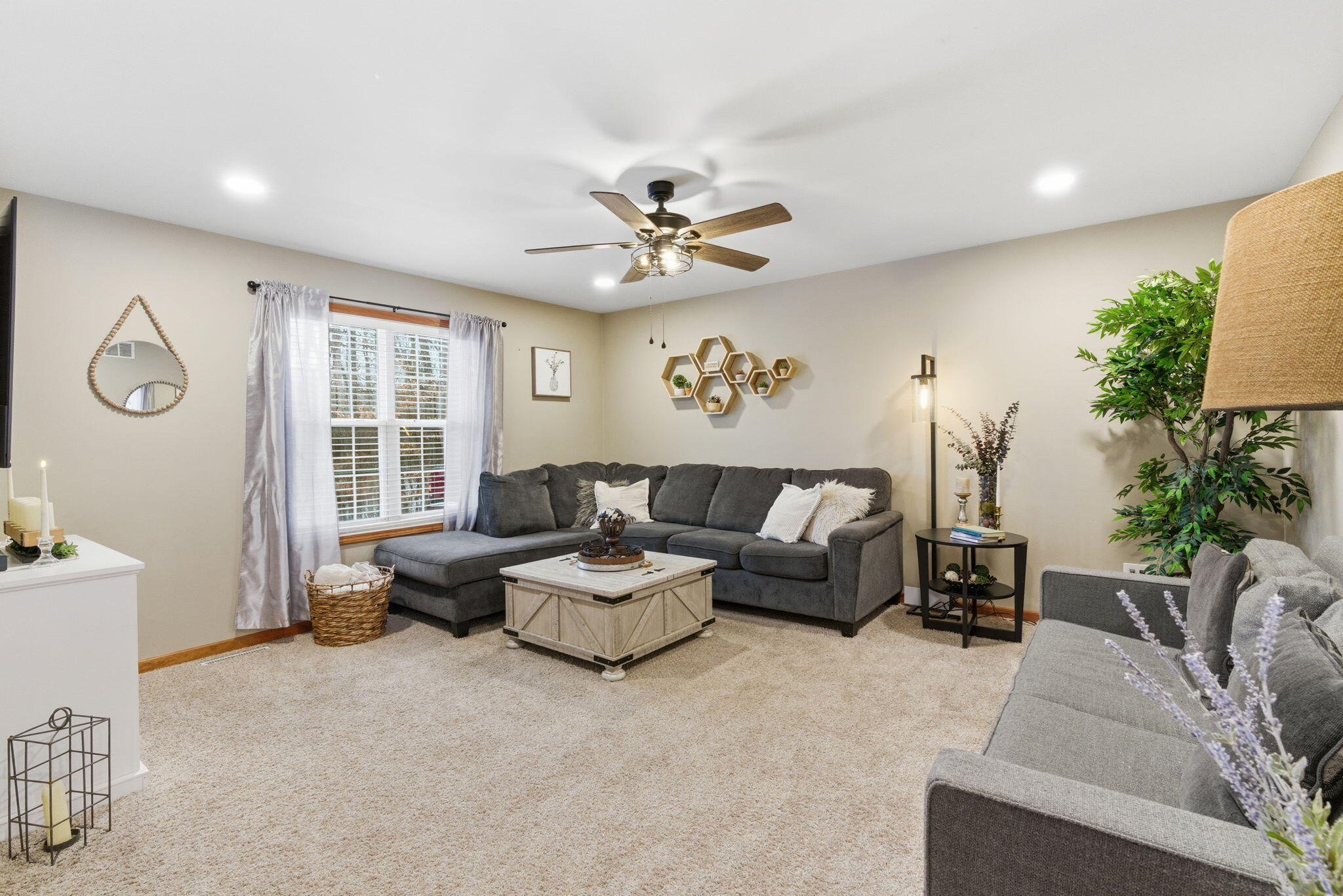 2726 North Goldring Road La Porte, IN 46350 - Photo 4 of 34 a living room with furniture and a large window