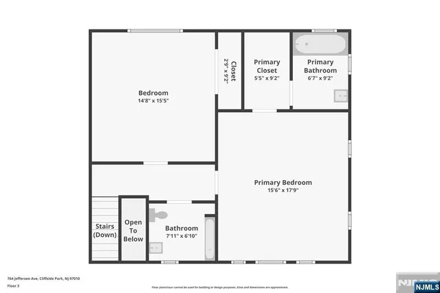 $4,200 | 764 Jefferson Avenue, Unit C0764, Cliffside Park, NJ 07010