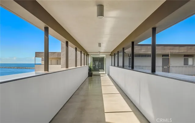an aerial view of a house with outdoor space