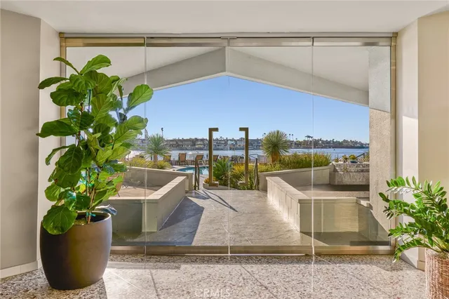 a view of lake and mountain