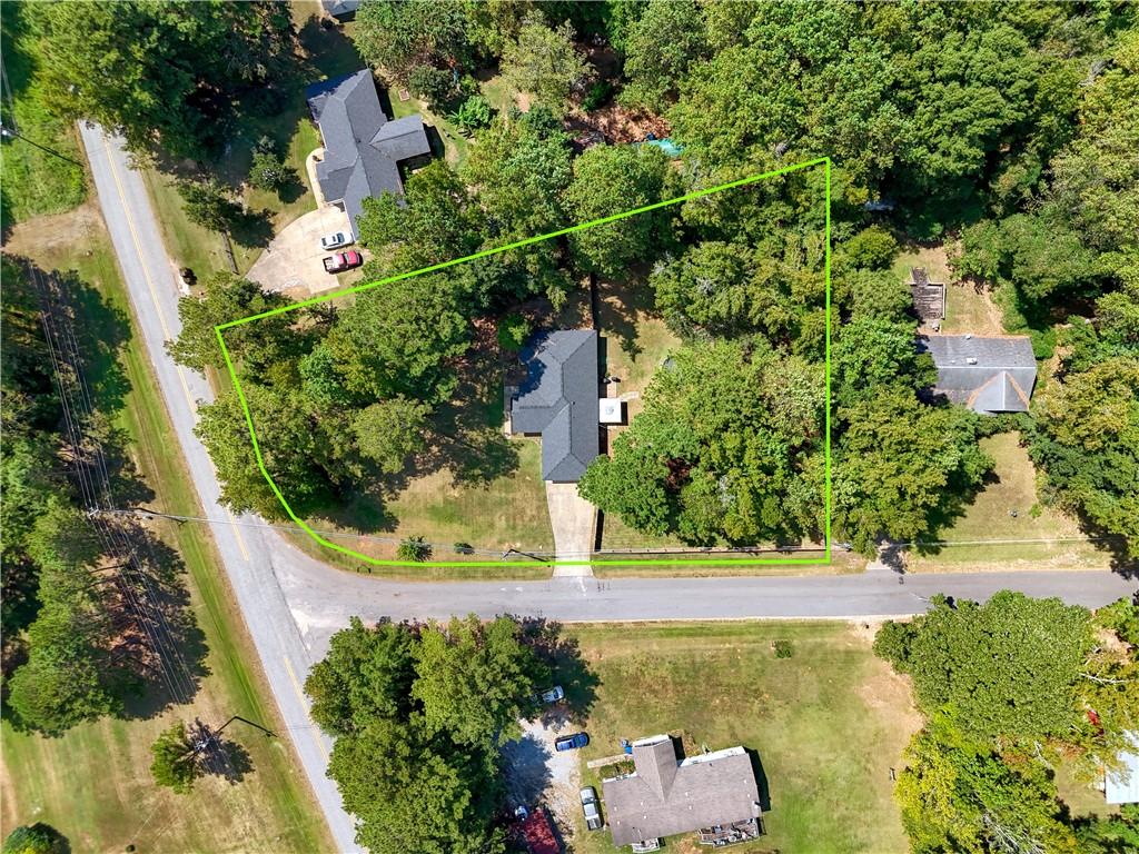 25 Lee Road Salem, AL 36874 - Photo 29 of 30 Aerial overview of property's location with property boundaries highlighted
