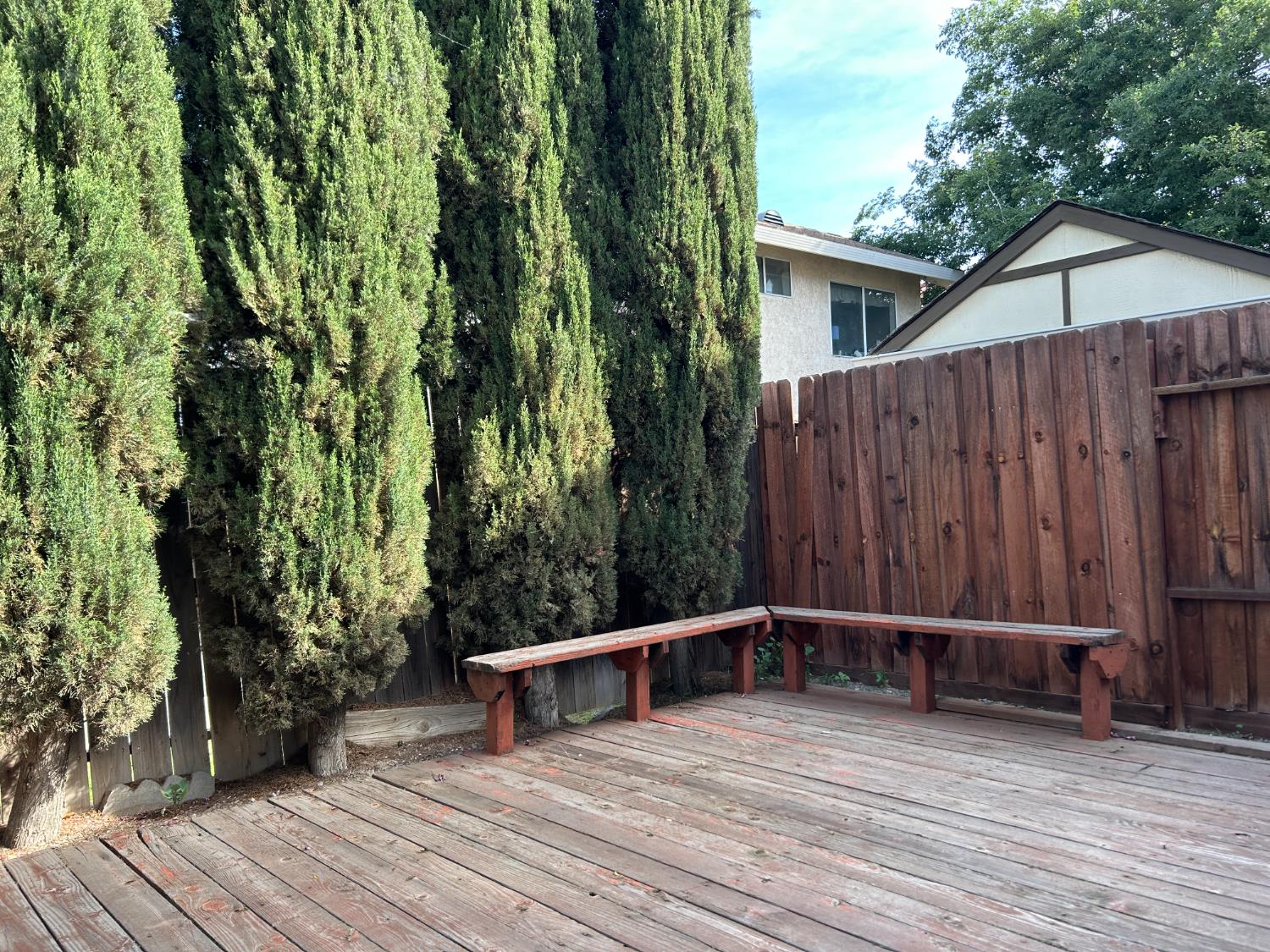 1981 West Kavanagh Avenue Tracy, CA 95376 - Photo 21 of 21 a view of deck with wooden floor and outdoor seating