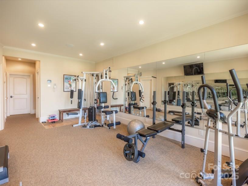 2921 North Pacolet Road Landrum, SC 29356 - Photo 9 of 37 a view of a room with gym equipment