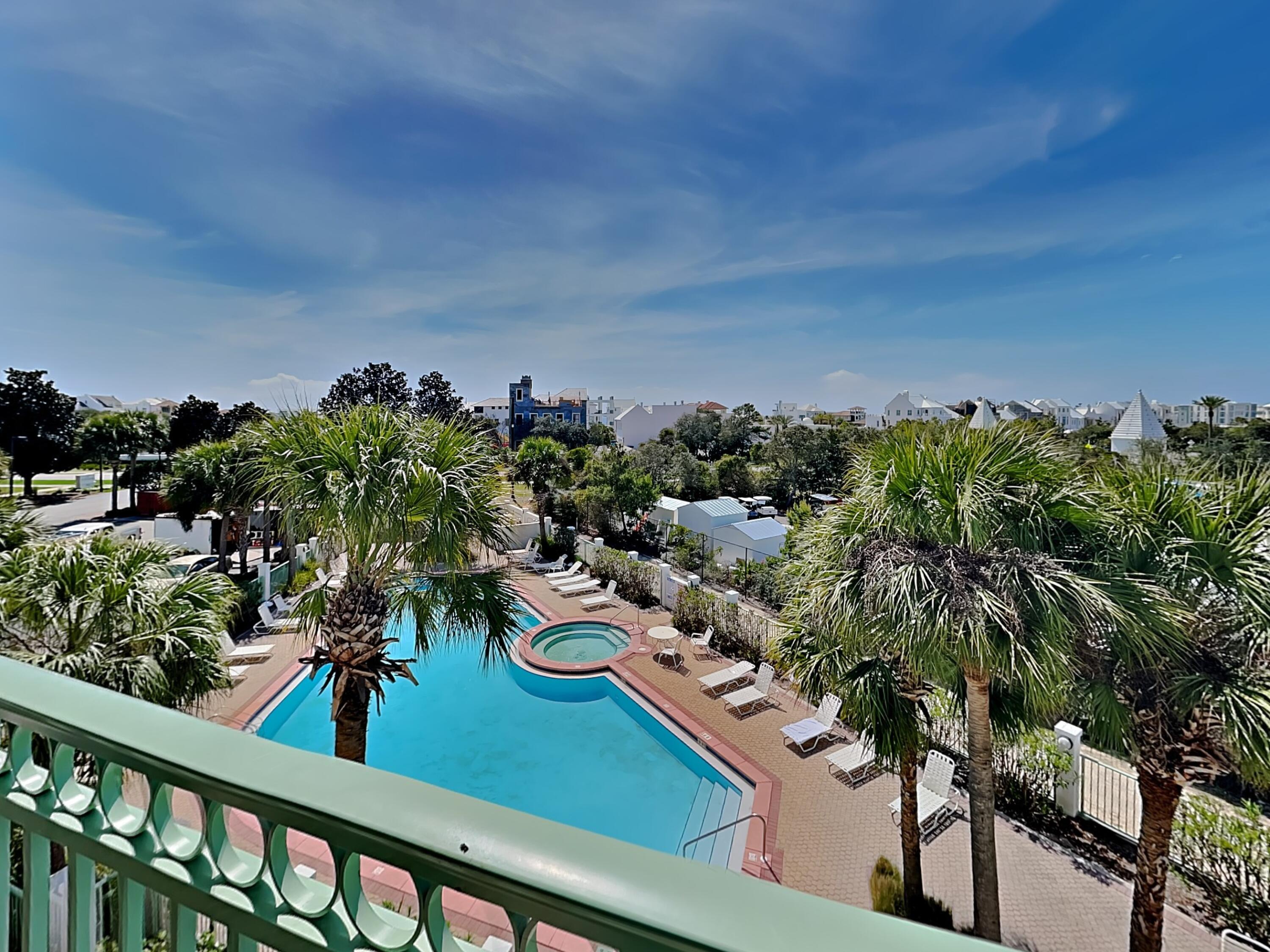 9955 East County Highway 30A, Unit 303 Inlet Beach, FL 32461 - Photo 1 of 17 a view of a terrace with a garden