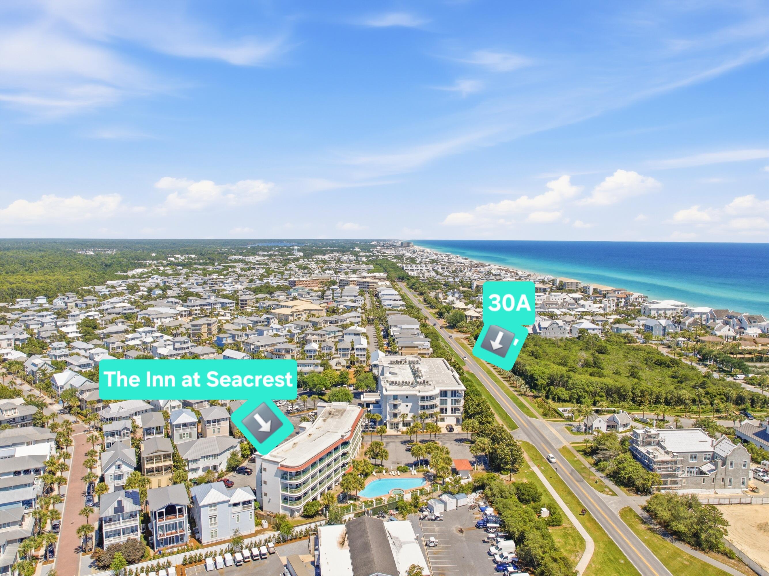 9955 East County Highway 30A, Unit 303 Inlet Beach, FL 32461 - Photo 2 of 17 an aerial view of a city