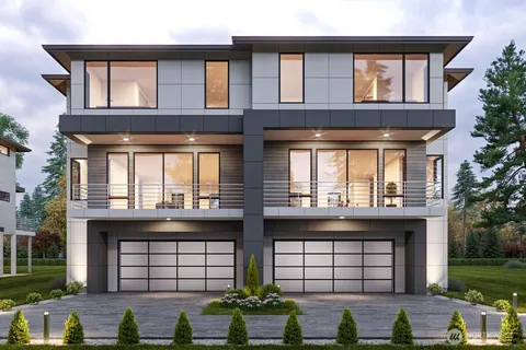 a front view of a house