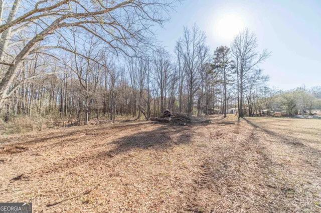 a view of yard covered with snow