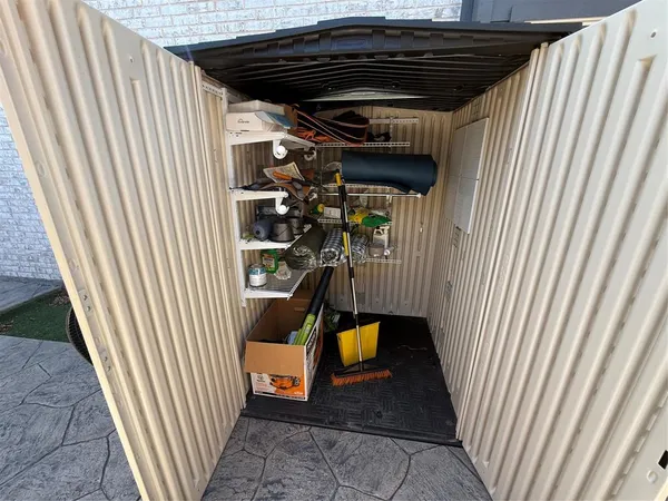 a view of a backyard of a house