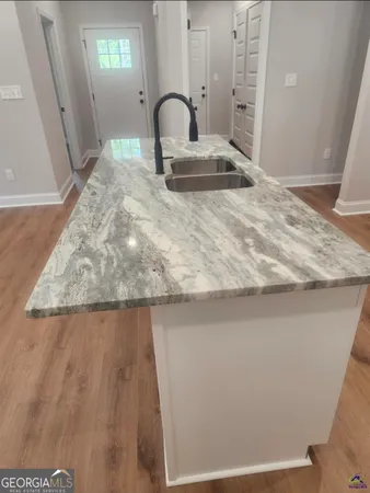 a view of a sink in a bathroom