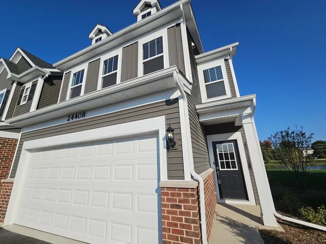 a front view of a building