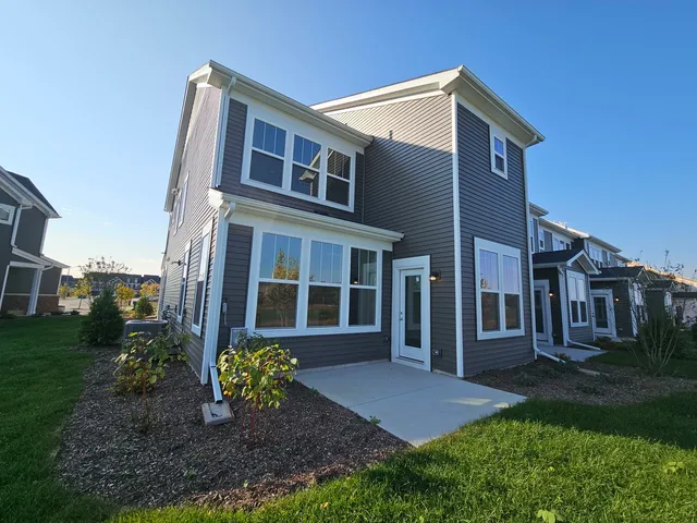 a house view with a garden space