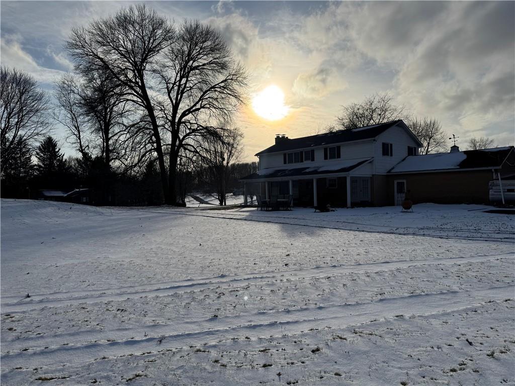 2072 Boyd School Road Wampum, PA 16157 - Photo 37 of 45 a view of house with outdoor space and wooden fence