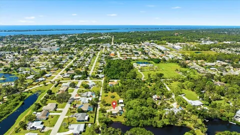 an aerial view of a city