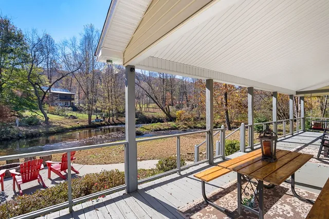 a view of a ocean from a balcony
