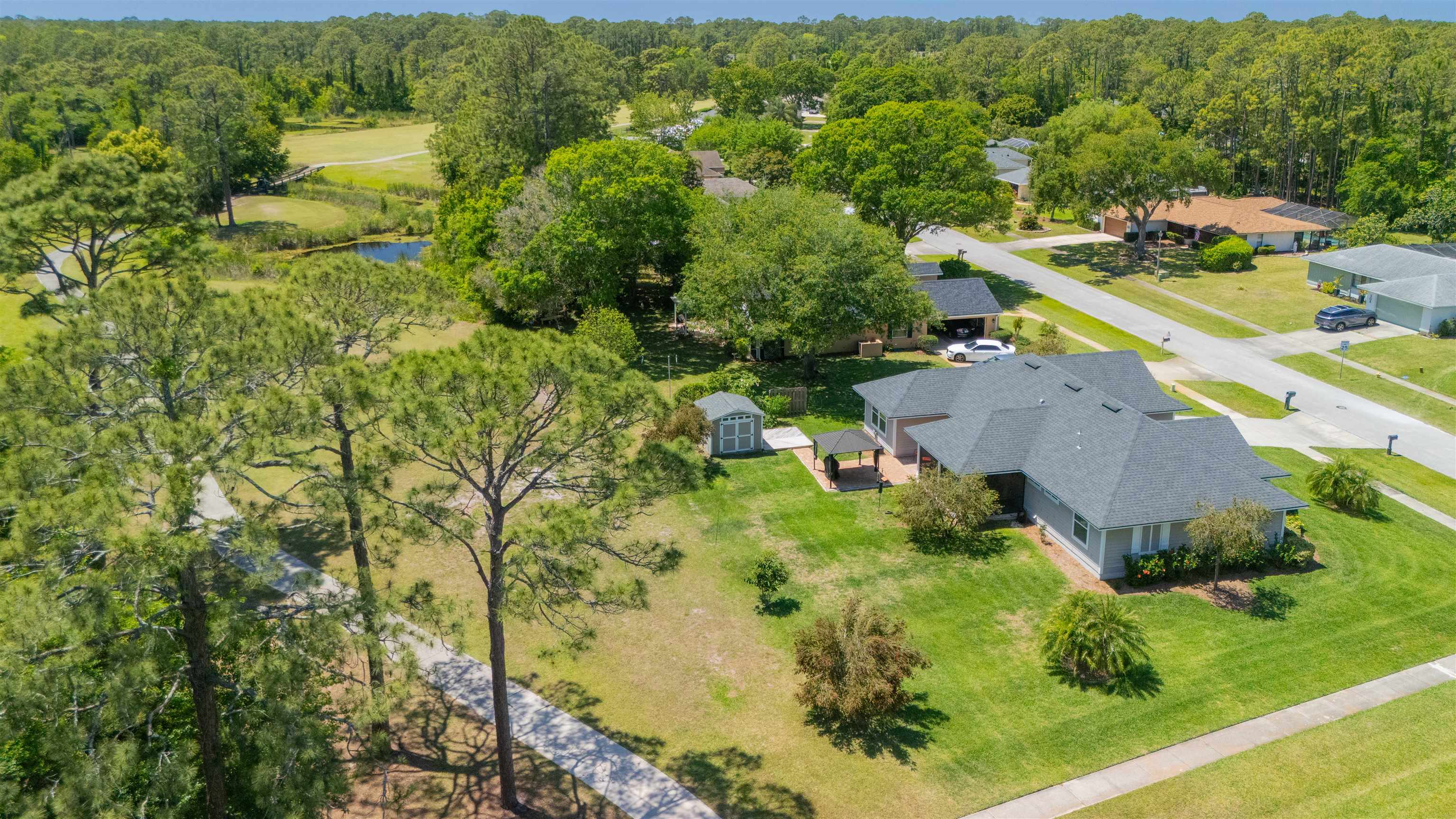301 Graciela Circle St. Augustine, FL 32086 - Photo 65 of 84 an aerial view of residential house with outdoor space and swimming pool