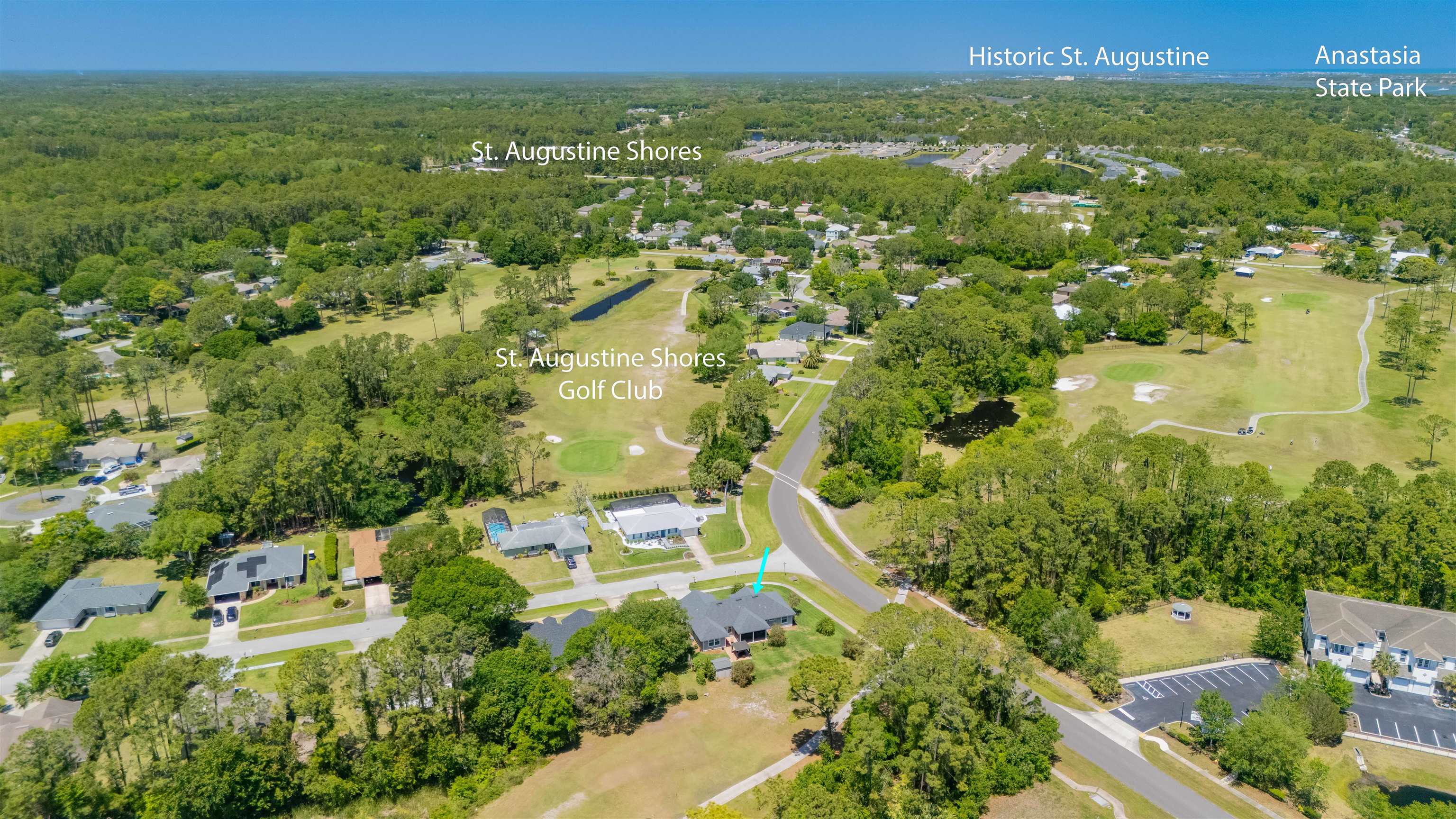 301 Graciela Circle St. Augustine, FL 32086 - Photo 67 of 84 an aerial view of residential houses with outdoor space and trees