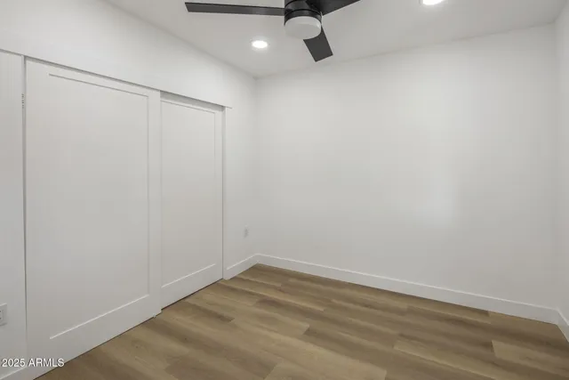 a view of a room with an empty space