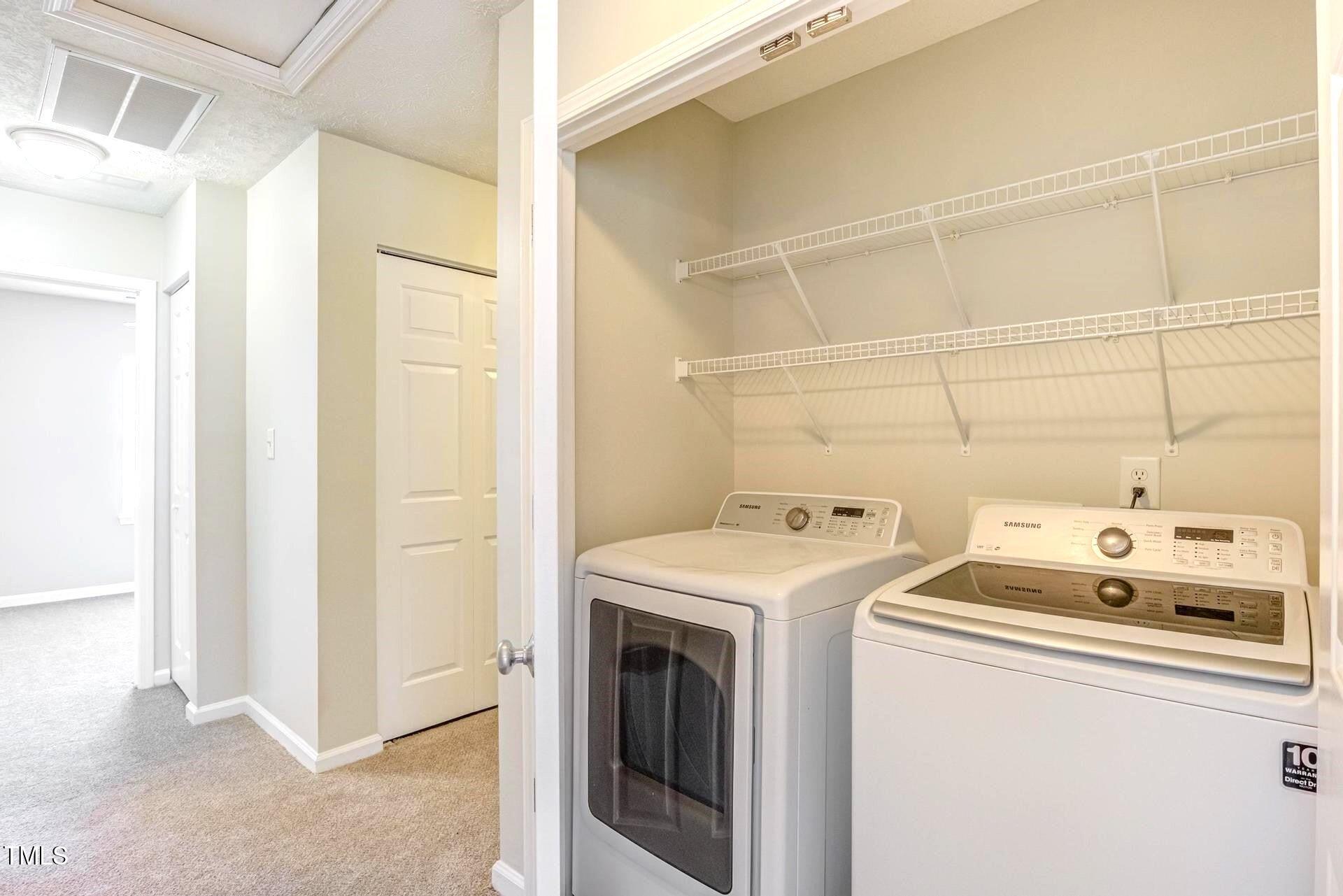 4 Intrepid Court Durham, NC 27703 - Photo 20 of 25 a utility room with dryer and washer