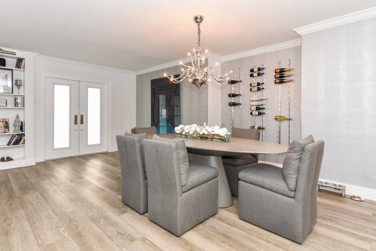 880 Hickory Terrace Boca Raton, FL 33486 - Photo 4 of 38 a view of a dining room with furniture window and wooden floor