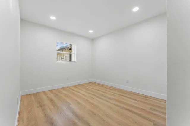 wooden floor in a room