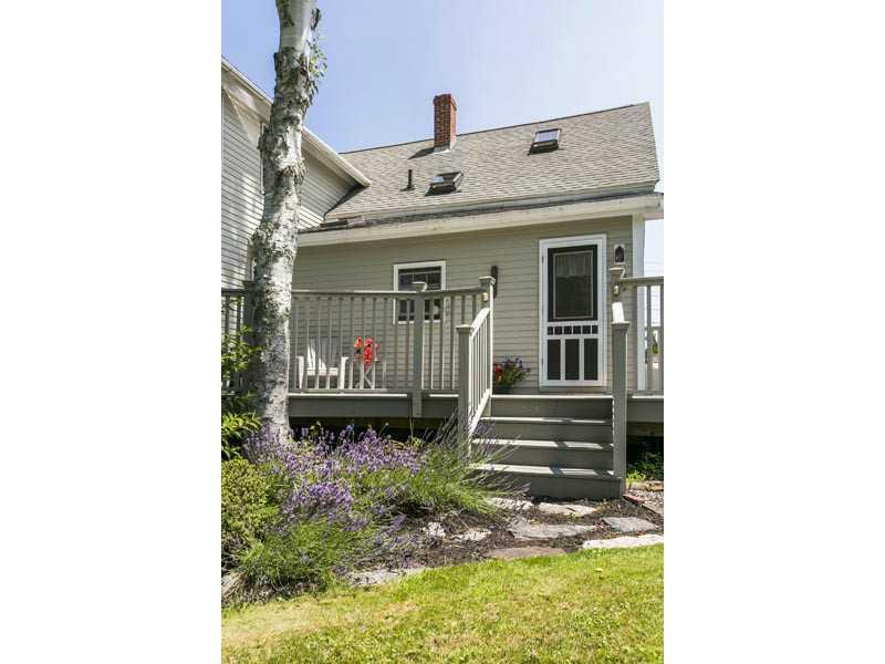 341 Ocean Point Road East Boothbay, ME 04544 - Photo 8 of 33 Exterior Back. Rear steps from deck