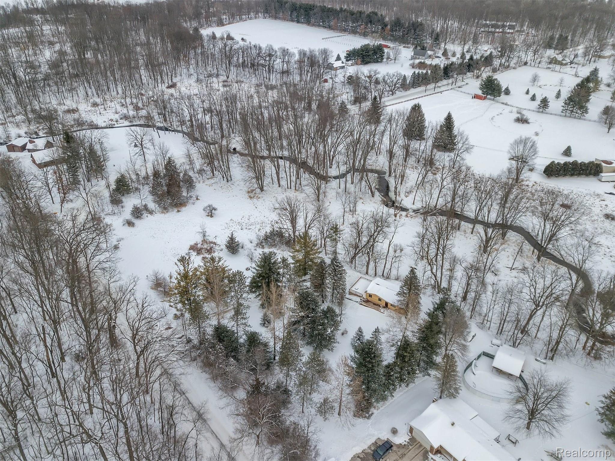 1084 Darwin Road Pinckney, MI 48169 - Photo 32 of 36 Honey Creek Running Through The Property