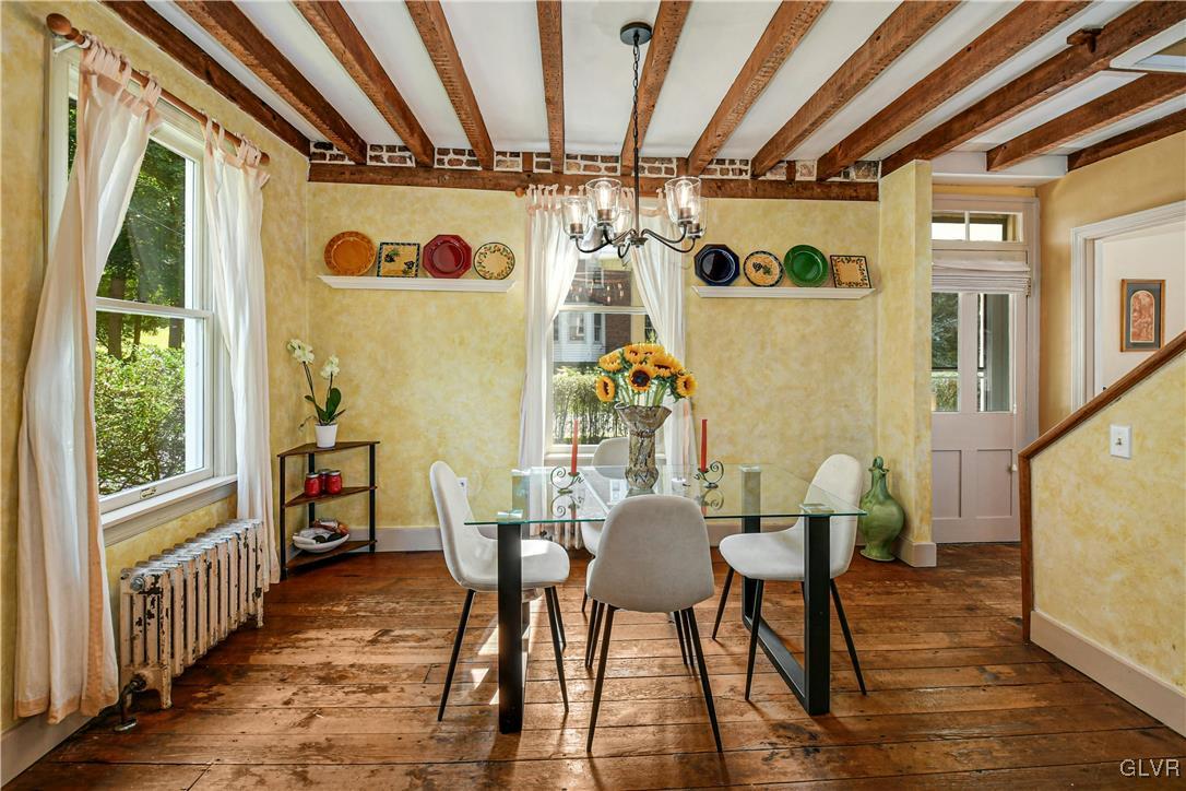 281 Old Furnace Road Riegelsville, PA 18077 - Photo 6 of 29 a view of a dining room with furniture window and wooden floor