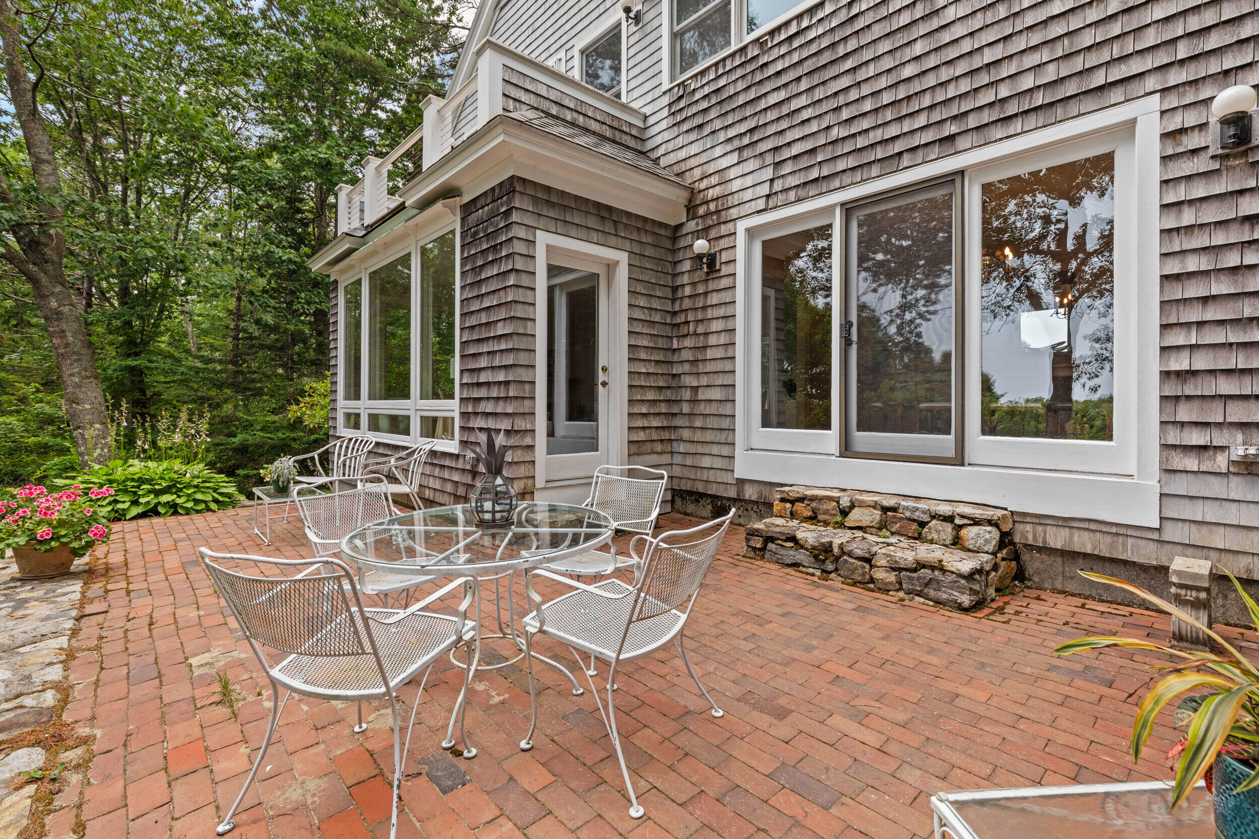 89 Schooner Ridge Road Cumberland, ME 04110 - Photo 43 of 54 Patio, French Door to Dining Room