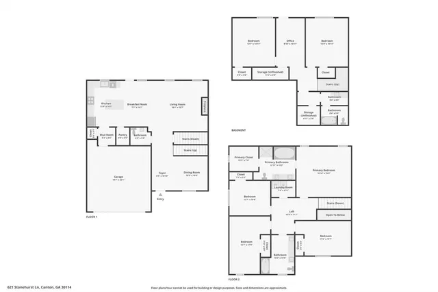 $544,900 | 621 Stonehurst Lane, Canton, GA 30114